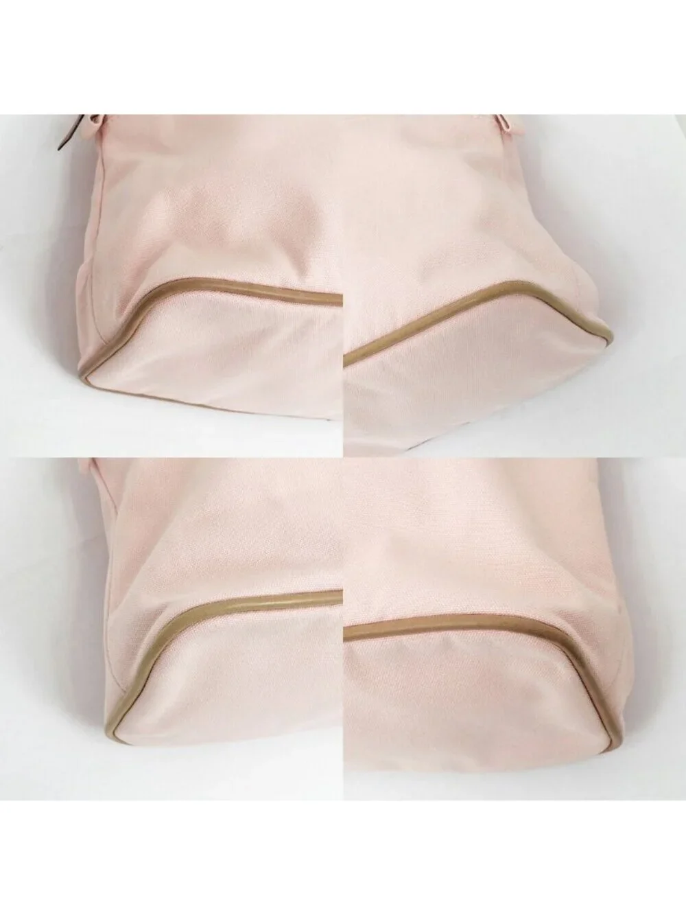 Hermes Bolide Pouch GM Pink Gold Cotton Canvas 100%